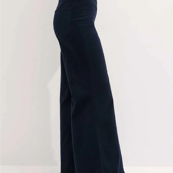 ME+EM Navy Wide-Leg Pants - Picture 4 of 8